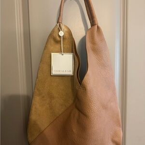Shiraleah Tan and Brown Hobo Bag with Suede Finish